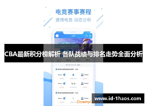 CBA最新积分榜解析 各队战绩与排名走势全面分析
